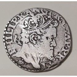 NAPOLI  FILIPPO II 1554-1598 CARLINO  
